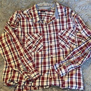 IZOD Long Sleeve Plaid Shirt